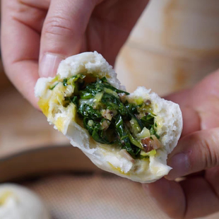 嵊之味嵊州小笼包香菇青菜素包子早餐半成品速冻速食食品馒头