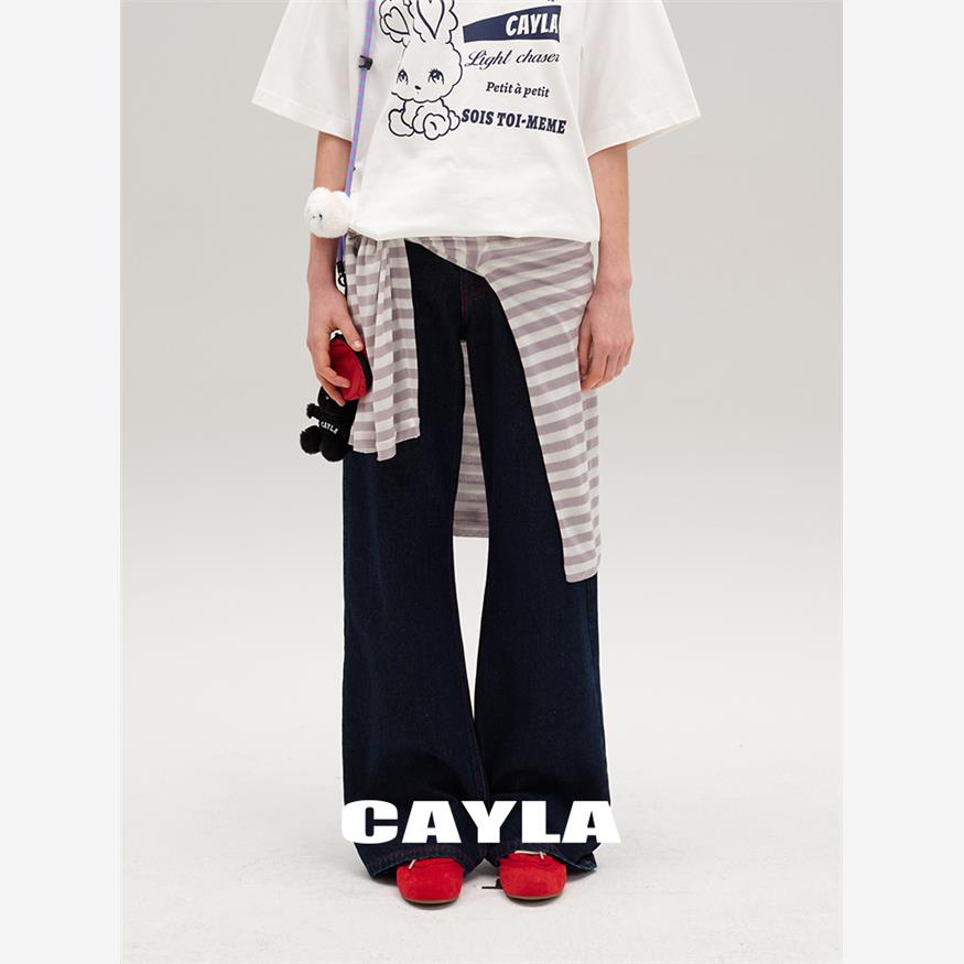 CAYLA复古设计撞色缝纫线