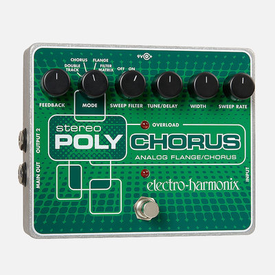 EHX STEREO POLY CHORUS 立体声合唱Flanger 单块效果器