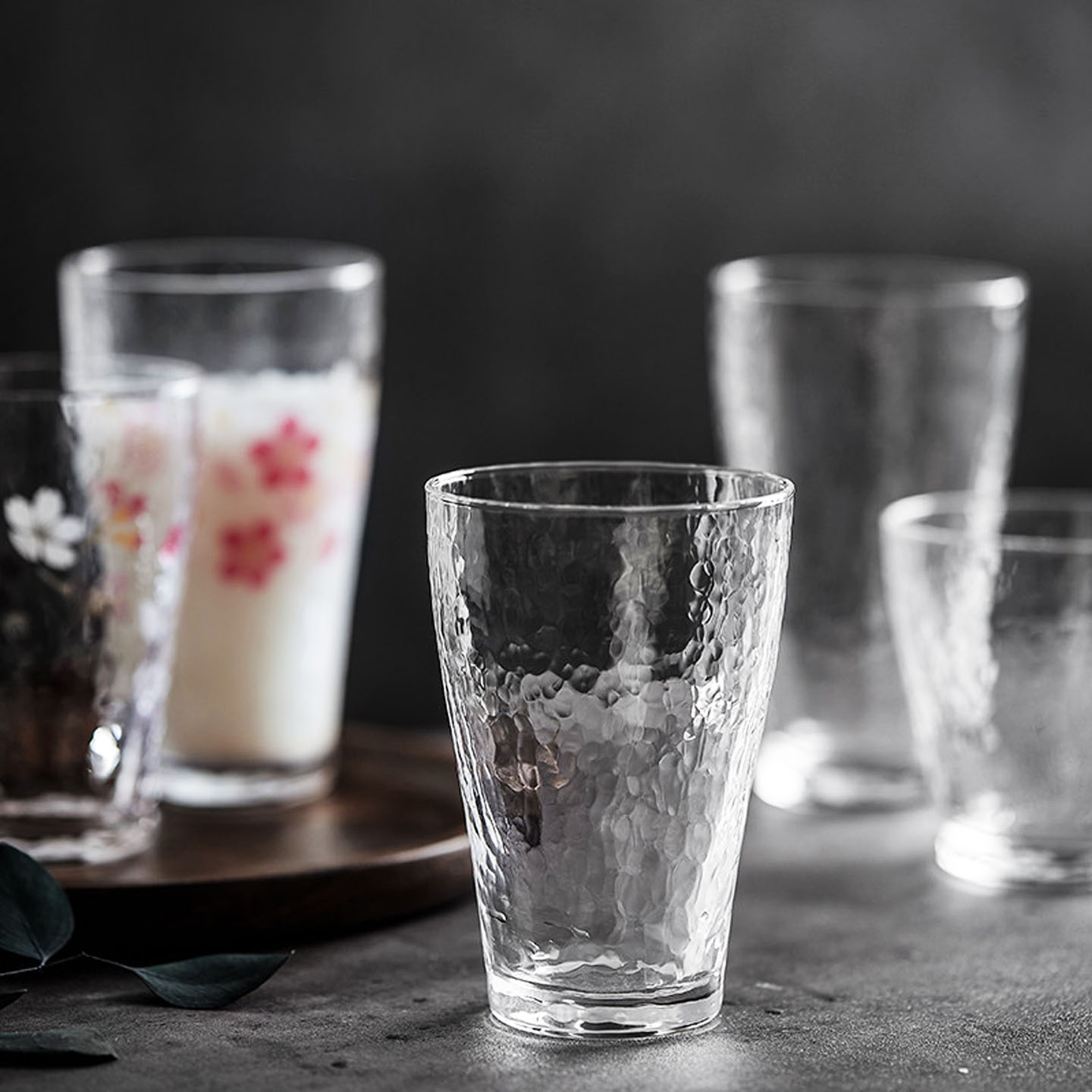 日本进口东洋佐佐木水波纹玻璃杯