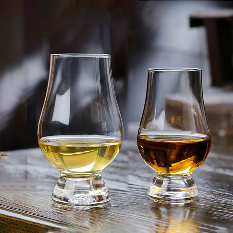 水晶玻璃威士忌闻香杯100ml品鉴杯试饮杯迷你洋酒杯小号郁金香杯