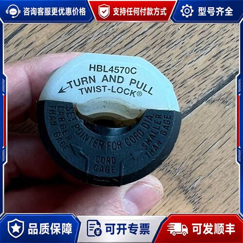 议价荷宝HBL4570C 自锁防脱落插头15A250V可维修