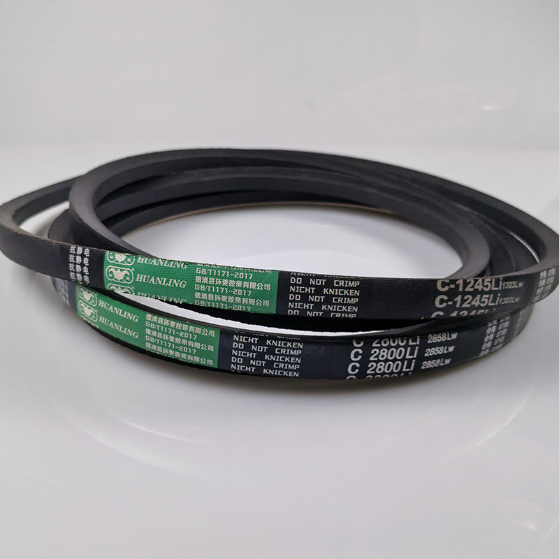 工厂自营环菱绿丁胶三角带C7366Li C-7391内径 c7400li防静电皮带