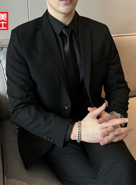 官方西服外套男轻熟风高级感单西休闲商务正装职业加大码伴郎西装