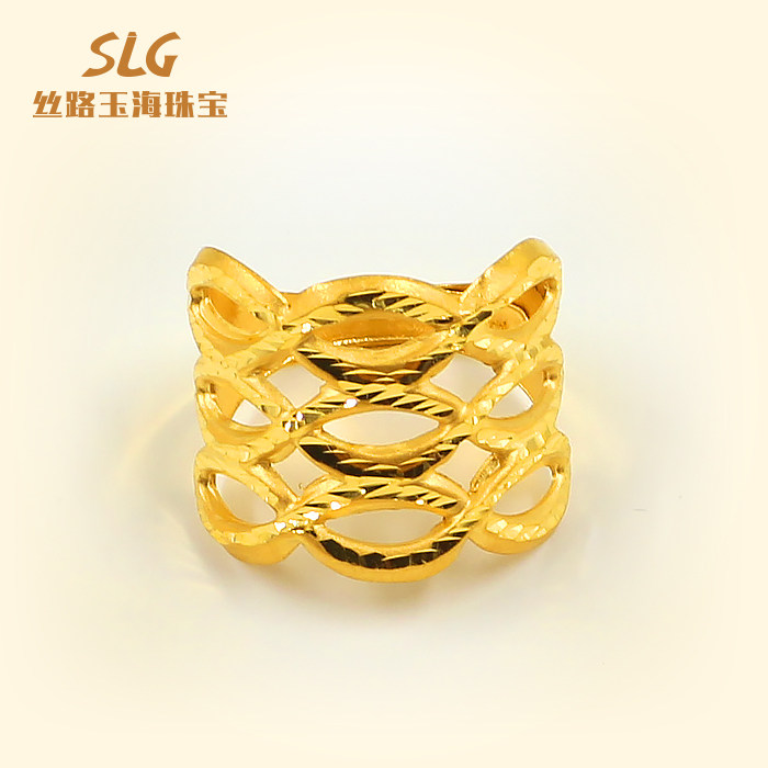Silk Road Yuhai Jewellery gold Ring Female models Sufficient gold Ethnic style To live Gold Nvjie Shunfengin the Jewelry/Diamond/Jade/Gold , Gold jewelery (New) , Bracelets  category - from Buy2taobao.com to provide professional Taobao agent buy service