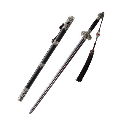 手工花纹钢剑龙泉传统宝剑沈广隆