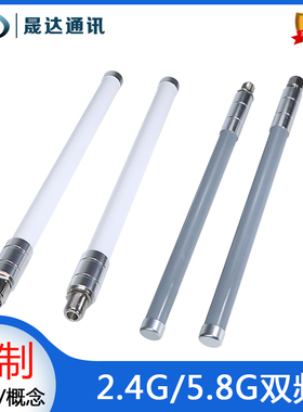 晟达玻璃钢天线2.4G5.8G双频防水天线户外基站AP网桥高增益8dbi N