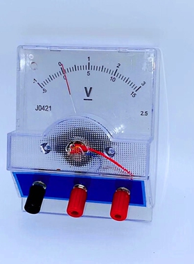 J0421投影电压表2.5级3V/15V 中学中专物理电学实验器材 教学仪器