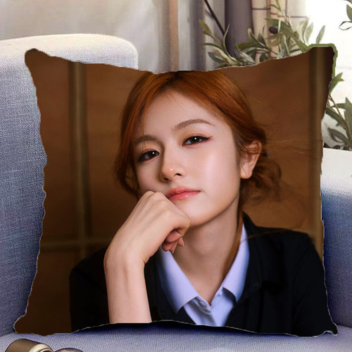 李兰迪周边双面抱枕人物照片同款靠枕靠垫带枕芯枕头套礼物可定制