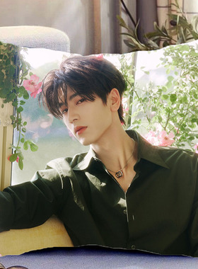 张凌赫周边双面抱枕樱桃琥珀蒋峤西照片带枕芯靠枕垫枕头礼物定制