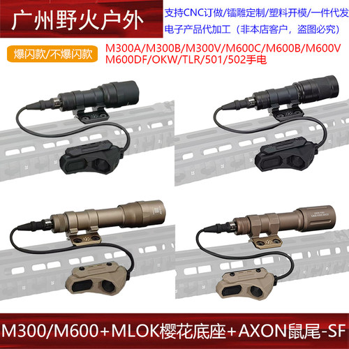 【M300/M600+樱花底座+AXON鼠尾】Noveske N4 mlok