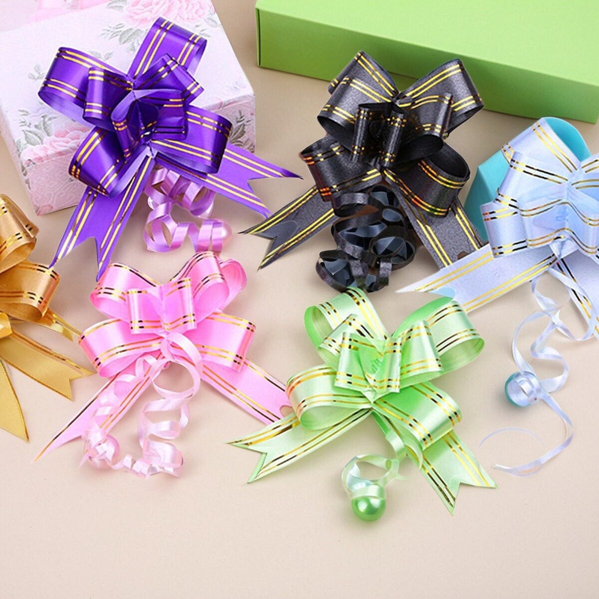 30中号婚庆用品蝴蝶结手拉花包装礼品袋抽拉花节庆拉花装饰彩带,节庆用品/礼品,拉花,淘宝优惠券,粉丝福利购,淘宝优惠卷