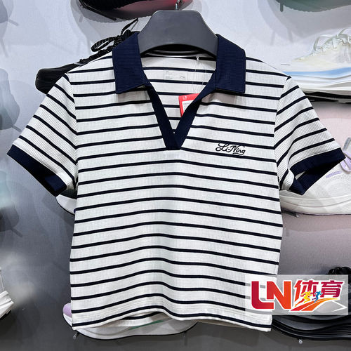 李宁短袖 2026秋季新品运动潮流系列女子贴身休闲POLO衫APLW368