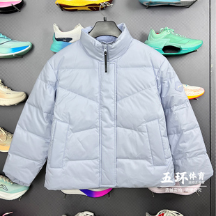 李宁羽绒服2025冬季 女子防泼水立体裁剪鸭绒短羽绒服AYMV196 新品