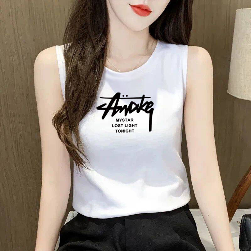 螺纹棉背心女西装内搭吊带打底衫夏季新款修身显瘦遮副乳外穿上衣