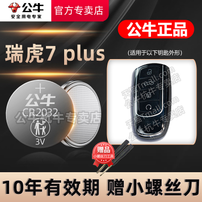 于奇瑞瑞虎7plus汽车钥匙电池