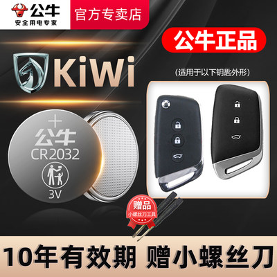 KiWiEV新能源汽车钥匙电池