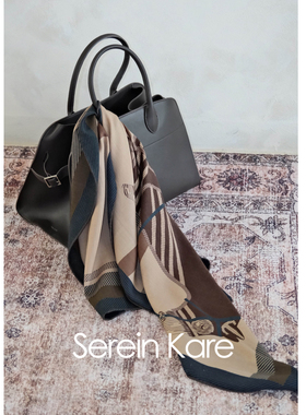 Serein Kare|桑蚕丝羊毛马术双面印花丝巾秋冬大披肩围巾生日礼物