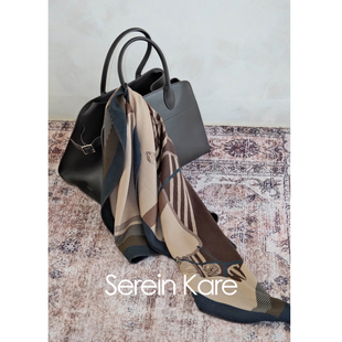 Serein Kare|桑蚕丝羊毛马术双面印花丝巾秋冬大披肩围巾生日礼物