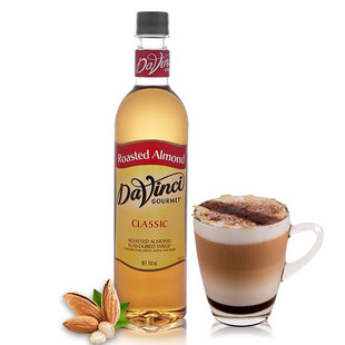 果露 DVG达芬奇果美熟制扁桃仁风味糖浆 烤杏仁糖浆750ml 包邮