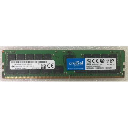 镁光32G 2RX4 PC4-2666V DDR4 服务器内存MTA36ASF4G72PZ-2G6H1