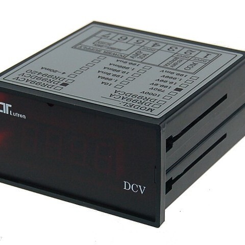 台湾Lutron路昌 199.9DCV LED电压表头,输入信号0~5V电压传送器