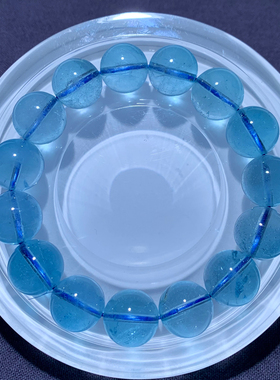 天然碎冰托帕石手链冰种尼泊尔女