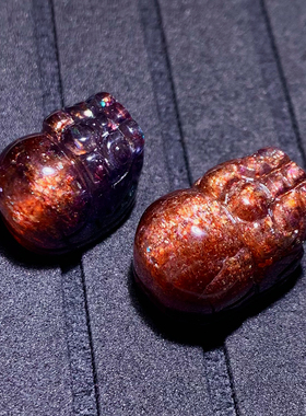 天然血滴堇青石貔貅吊坠水晶饰品