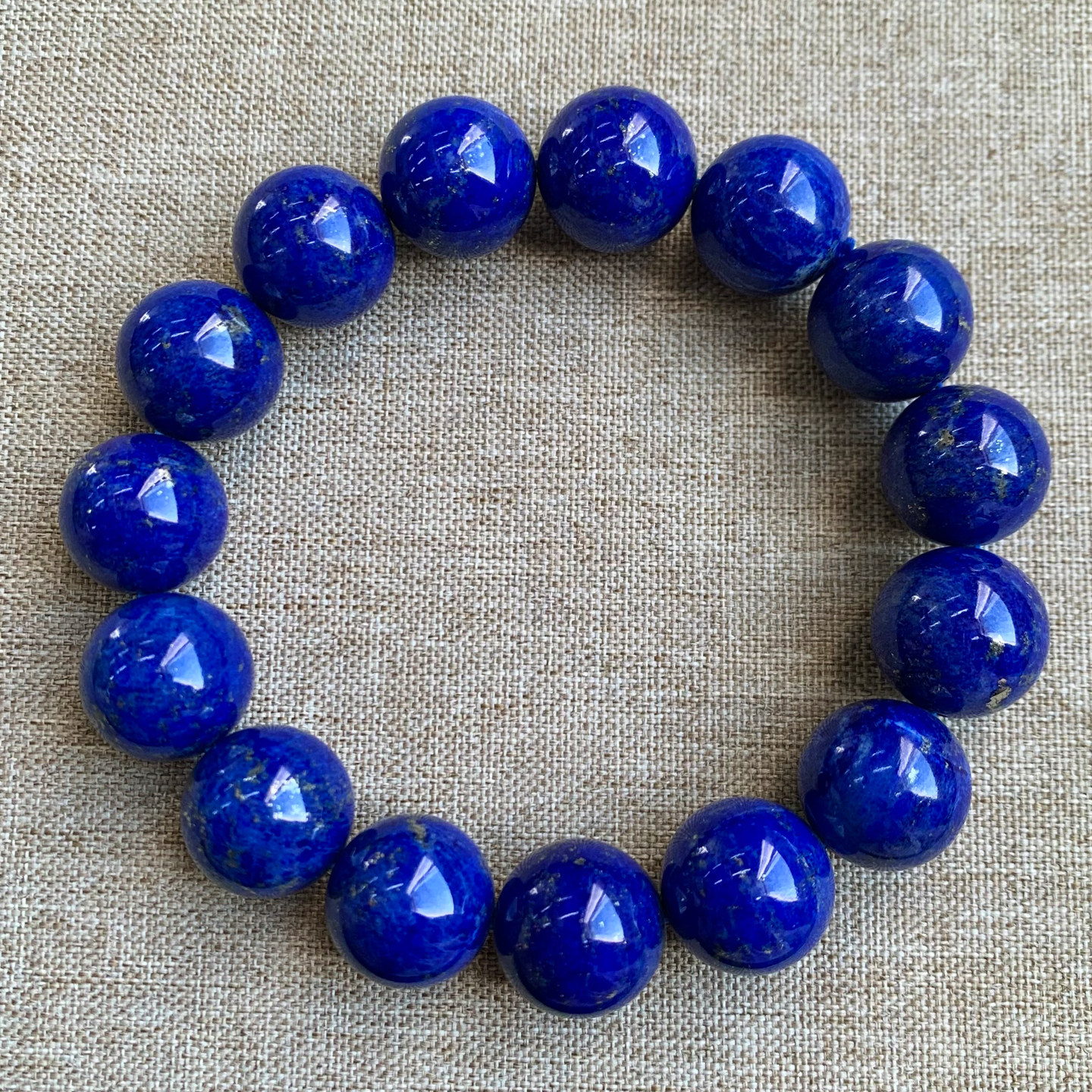 天然阿富汗青金石单圈手链原矿帝王青星空智者水晶手串情侣款男女