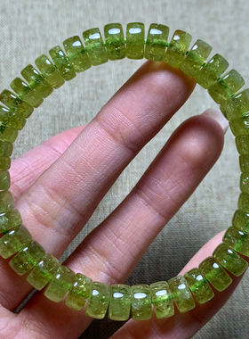 天然沙弗莱石榴石盘珠手链