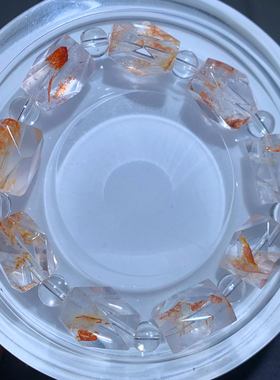 天然胶花随形单圈手链饰品手链女