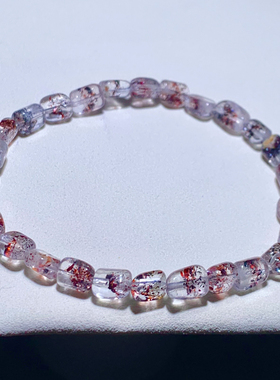 天然随形毒液超级七单圈透体手链