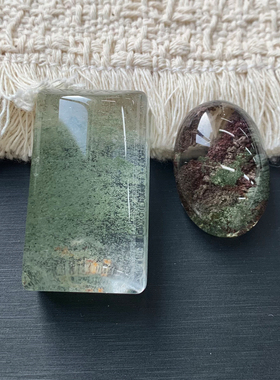 天然幽灵水晶吊坠配饰雕刻件男女