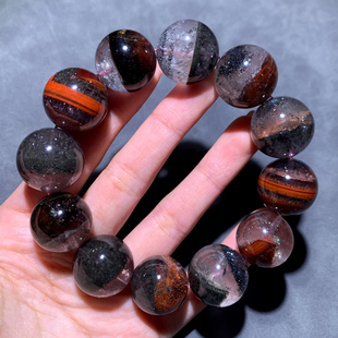 天然Auralite23极光水晶手链紫钛晶紫幽灵手串饰品礼物情侣男女生