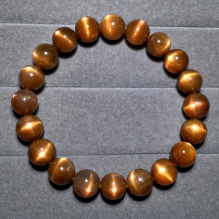 天然黑金骨干长石手链金日光石单圈手串金银黑水晶饰品送礼物男女