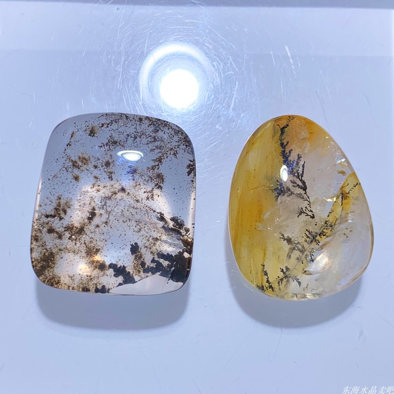 天然老矿胶花小树吊坠饰品