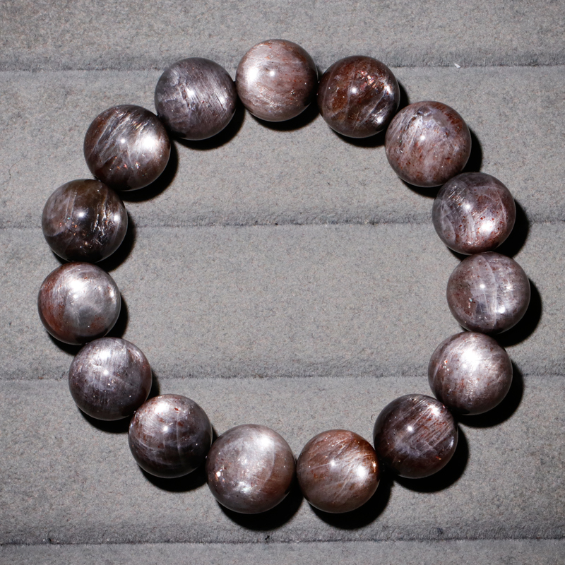 天然金沙星辉骨干单圈手链饰品女