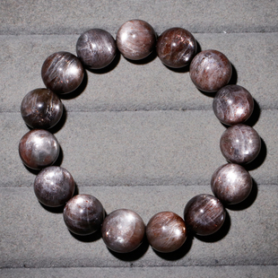 天然金沙星辉骨干单圈手链猫眼日光石黑金骨干水晶饰品礼物男女款