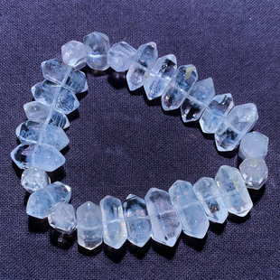 天然异象蓝针双尖水晶手链共生矿物质水晶天使之翼手串礼物情侣款