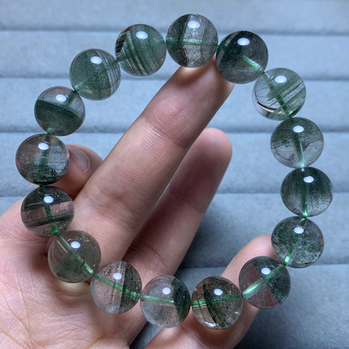 天然绿幽灵满天星手链饰品礼品女