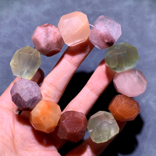 天然兔毛发晶随形水晶手链单圈顺发彩发晶幽灵手串饰品礼物情侣款