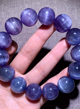 天然猫眼锂辉石手链水晶情侣手串