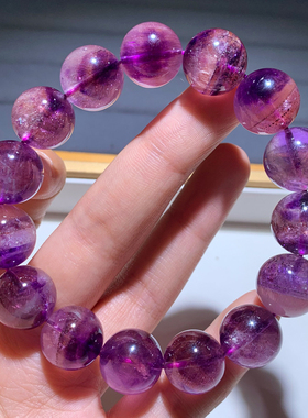 天然烟花紫超七手链饰品