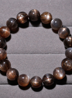 天然骨干长石手链金日光石长石女