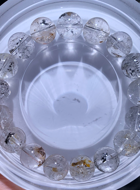 天然闪灵钻单圈手链老矿赫尔基钻