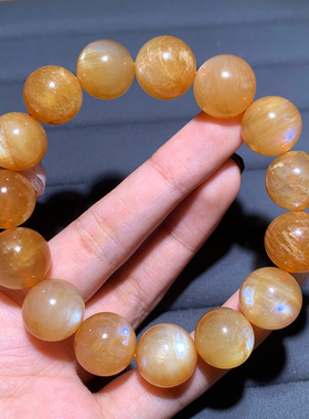 天然安德森长石单圈水晶手链饰品