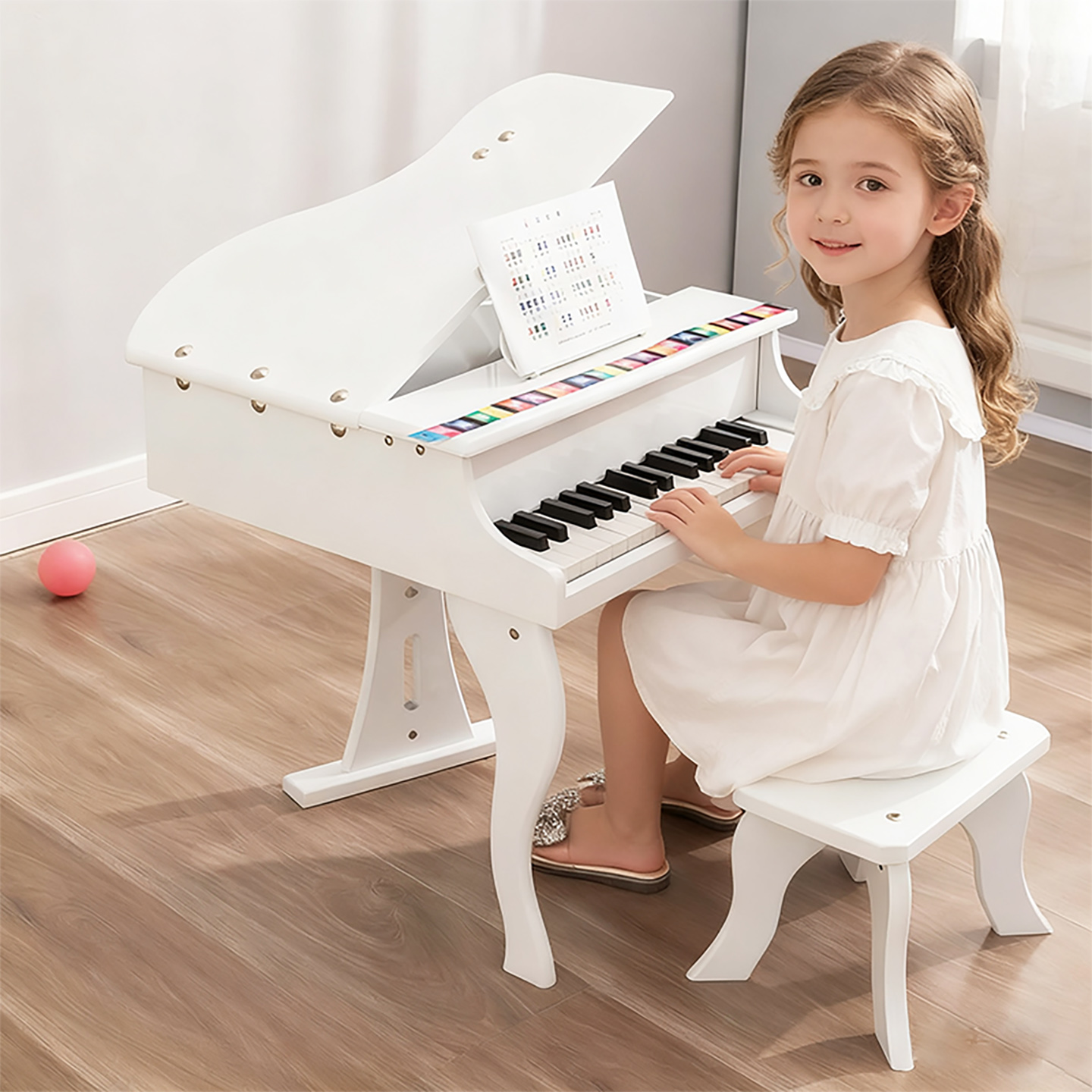 儿童钢琴木质机械25小女孩入门