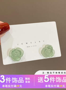 S925银针韩国东大门淑女简约小巧花朵耳钉创意小清新耳饰H5084