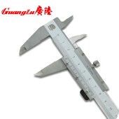 300mm高精度工业级整体油标线卡1米 200 广陆不锈钢游标卡尺0 150