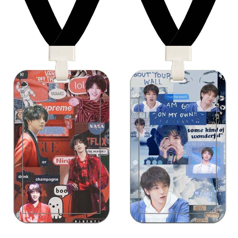 华晨宇同款卡套学生保护套带挂绳